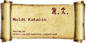 Moldt Katalin névjegykártya